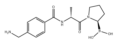 4-氨甲基-苯甲酸-D-ALA-BOROPRO 結構式