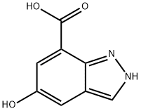 2H-Indazole-7-carboxylic acid, 5-hydroxy- Struktur