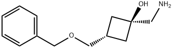 Cyclobutanol, 1-(aminomethyl)-3-[(phenylmethoxy)methyl]-, cis- Struktur