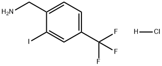 Benzenemethanamine, 2-iodo-4-(trifluoromethyl)-, hydrochloride (1:1) Struktur