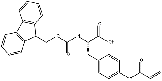 L-Phenylalanine, N-[(9H-fluoren-9-ylmethoxy)carbonyl]-4-[(1-oxo-2-propen-1-yl)amino]- Struktur