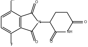 4-溴-2-(2,6-二氧代哌啶-3-基)-7-氟異吲哚啉-1,3-二酮, 2740657-30-9, 結(jié)構(gòu)式