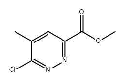 3-Pyridazinecarboxylic acid, 6-chloro-5-methyl-, methyl ester Struktur