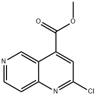 1,6-Naphthyridine-4-carboxylic acid, 2-chloro-, methyl ester Struktur