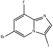 6-bromo-8-fluoro-3-iodoimidazo[1,2-a]pyridine Struktur