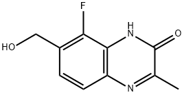 2(1H)-Quinoxalinone, 8-fluoro-7-(hydroxymethyl)-3-methyl- Struktur