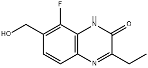 2(1H)-Quinoxalinone, 3-ethyl-8-fluoro-7-(hydroxymethyl)- Struktur