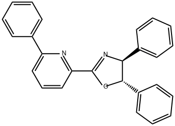 Pyridine, 2-[(4S,5S)-4,5-dihydro-4,5-diphenyl-2-oxazolyl]-6-phenyl- Struktur