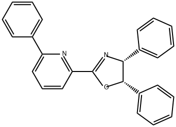 Pyridine, 2-[(4R,5S)-4,5-dihydro-4,5-diphenyl-2-oxazolyl]-6-phenyl- Struktur