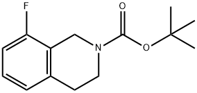 2(1H)-Isoquinolinecarboxylic acid, 8-fluoro-3,4-dihydro-, 1,1-dimethylethyl ester Struktur