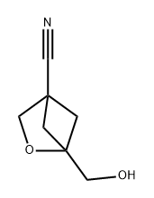 2-Oxabicyclo[2.1.1]hexane-4-carbonitrile, 1-(hydroxymethyl)- Struktur