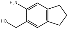 6-Amino-2,3-dihydro-1H-indene-5-methanol Struktur