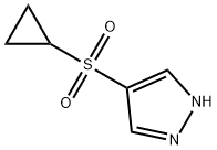 1H-Pyrazole, 4-(cyclopropylsulfonyl)- Struktur