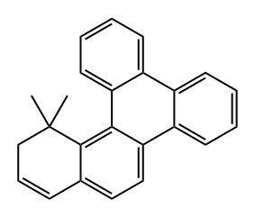 Benzo[a]triphenylene, 9,10-dihydro-10,10-dimethyl- Struktur