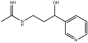 Ethanimidamide, N-[3-hydroxy-3-(3-pyridinyl)propyl]- Struktur