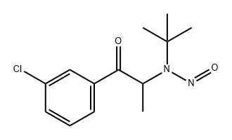 1-Propanone, 1-(3-chlorophenyl)-2-[(1,1-dimethylethyl)nitrosoamino]- Struktur