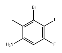 Benzenamine, 3-bromo-5-fluoro-4-iodo-2-methyl- Struktur