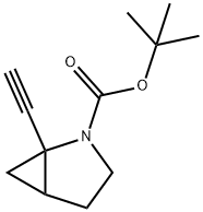 2-Azabicyclo[3.1.0]hexane-2-carboxylic acid, 1-ethynyl-, 1,1-dimethylethyl ester Struktur