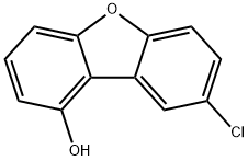 1-Dibenzofuranol, 8-chloro- Struktur