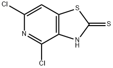 Thiazolo[4,5-c]pyridine-2(3H)-thione, 4,6-dichloro- Struktur