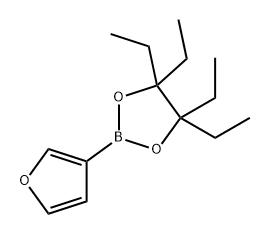 1,3,2-Dioxaborolane, 4,4,5,5-tetraethyl-2-(3-furanyl)- Struktur