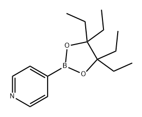 Pyridine, 4-(4,4,5,5-tetraethyl-1,3,2-dioxaborolan-2-yl)- Struktur