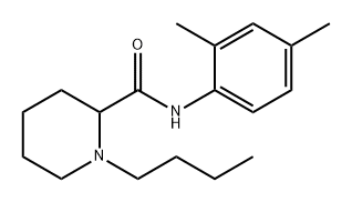 2-Piperidinecarboxamide, 1-butyl-N-(2,4-dimethylphenyl)- Struktur