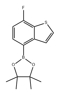 Benzo[b]thiophene, 7-fluoro-4-(4,4,5,5-tetramethyl-1,3,2-dioxaborolan-2-yl)- Struktur