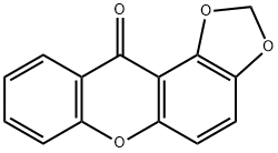 11H-1,3-Dioxolo[4,5-a]xanthen-11-one Struktur