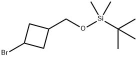 ((3-Bromocyclobutyl)methoxy)(tert-butyl)dimethylsilane Struktur