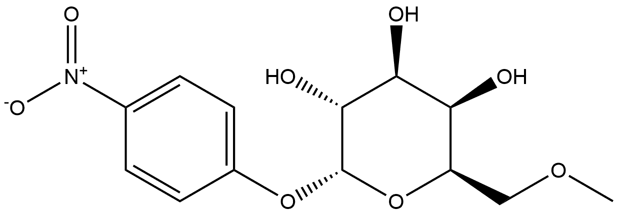 α-D-Galactopyranoside, 4-nitrophenyl 6-O-methyl- Struktur