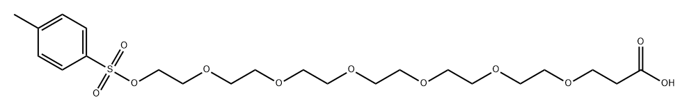 Tos-PEG7-acid Struktur