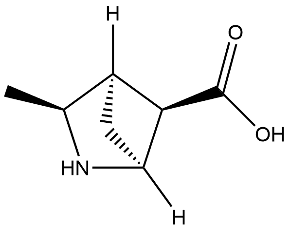 (1S,3S,4R,5R)-3-Methyl-2-azabicyclo[2.1.1]hexane-5-carboxylic acid Struktur