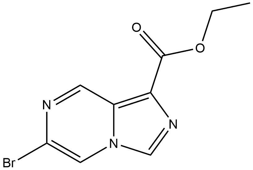 Ethyl 6-bromoimidazo[1,5-a]pyrazine-1-carboxylate Struktur