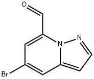 Pyrazolo[1,5-a]pyridine-7-carboxaldehyde, 5-bromo- Struktur