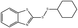 Benzothiazole, 2-(cyclohexyldithio)- Struktur