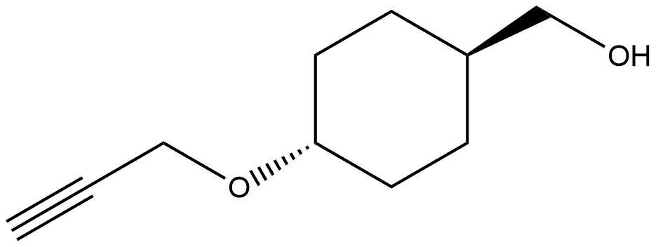 trans-4-(2-Propyn-1-yloxy)cyclohexanemethanol Struktur