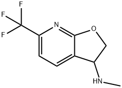 2,3-Dihydro-N-methyl-6-(trifluoromethyl)furo[2,3-b]pyridin-3-amine Struktur