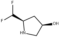 (3R,5R)-5-(difluoromethyl)pyrrolidin-3-ol Struktur