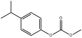 Carbonic acid, methyl 4-(1-methylethyl)phenyl ester Struktur