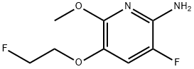 2-Pyridinamine, 3-fluoro-5-(2-fluoroethoxy)-6-methoxy- Struktur