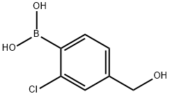 Boronic acid, B-[2-chloro-4-(hydroxymethyl)phenyl]- Struktur