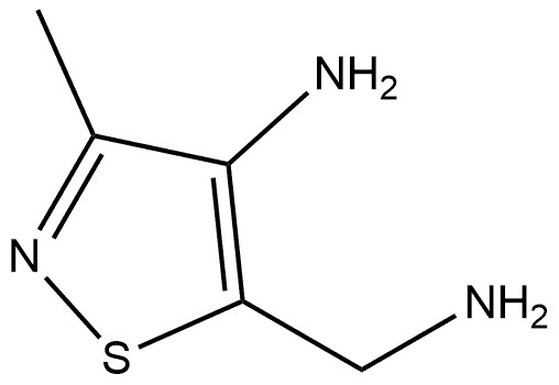 5-(aminomethyl)-3-methylisothiazol-4-amine Struktur