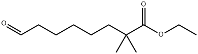 Octanoic acid, 2,2-dimethyl-8-oxo-, ethyl ester Struktur