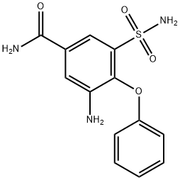 Benzamide, 3-amino-5-(aminosulfonyl)-4-phenoxy- Struktur