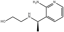 Ethanol, 2-[[(1R)-1-(2-amino-3-pyridinyl)ethyl]amino]- Struktur