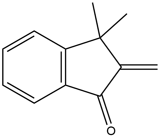 2,3-Dihydro-3,3-dimethyl-2-methylene-1H-inden-1-one Struktur