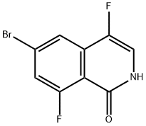 1(2H)-Isoquinolinone, 6-bromo-4,8-difluoro- Struktur