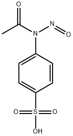 Benzenesulfonic acid, 4-(acetylnitrosoamino)- Struktur