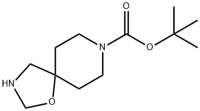 1-Oxa-3,8-diazaspiro[4.5]decane-8-carboxylic acid, 1,1-dimethylethyl ester Struktur